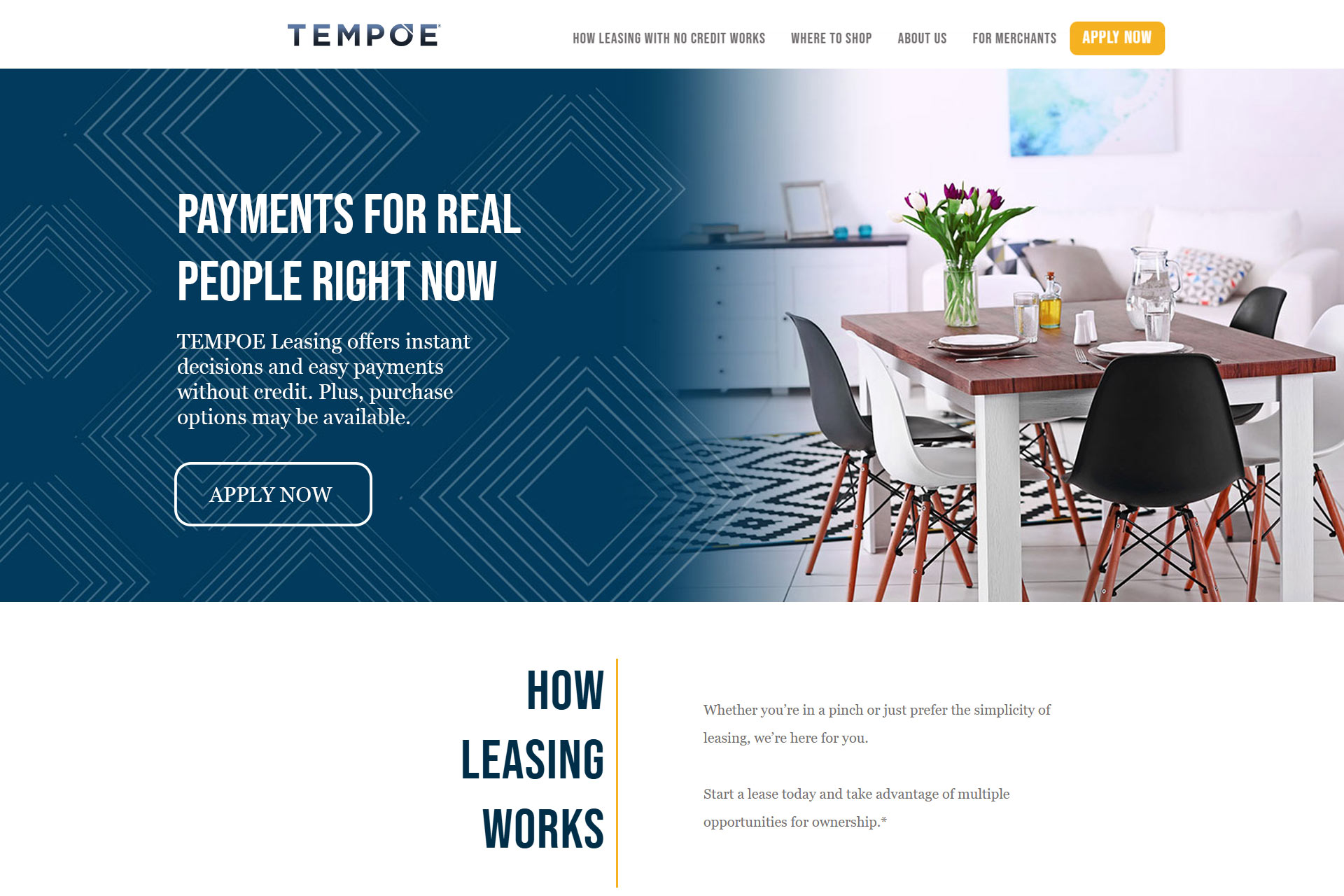 TEMPOE Redesign and SEO Hero