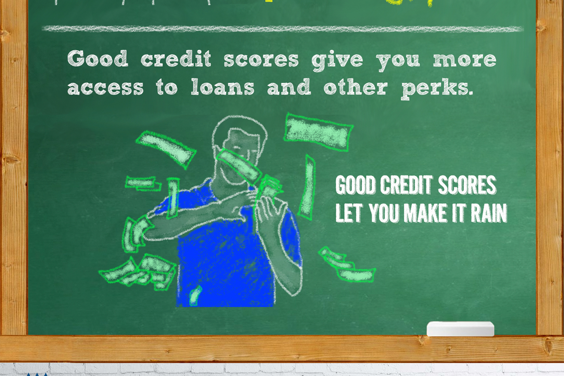 Panel for credit score infographic.